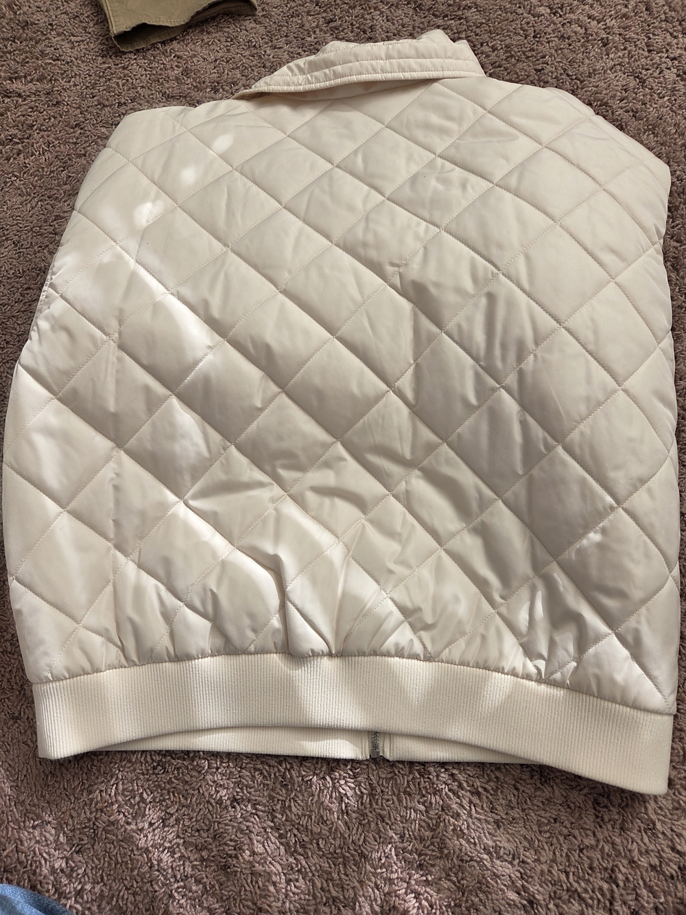 wild fable Quilted Puffer Jacket in Cream - Picture 2 of 3